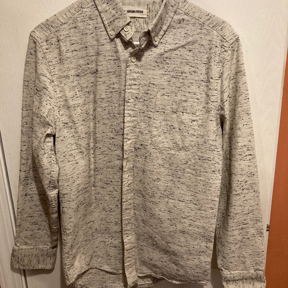 Taylor Stitch Jack Natural Donegal Long Sleeve 38